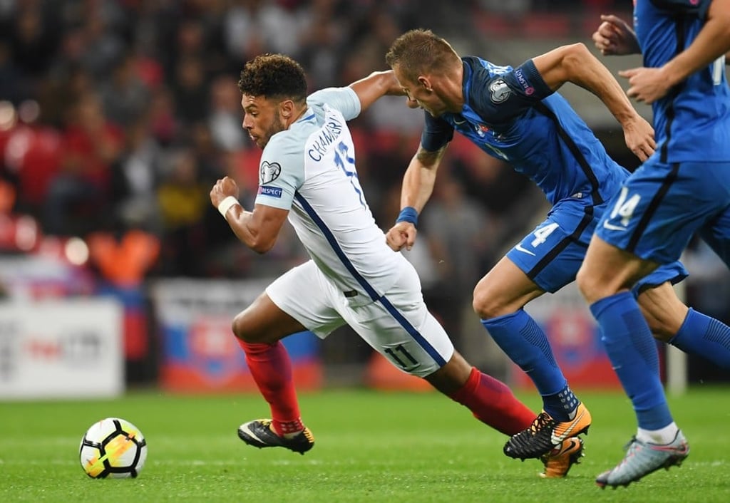 Oxlade-Chamberlain was on England duty last week. Photo: EPA