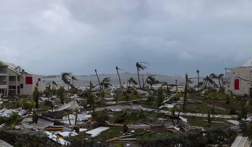 The Hotel Mercure in Marigot, near the Bay of Nettle, Saint Martin, after the passage of Hurricane Irma. Photo: AFP The Hotel Mercure in Marigot, near the Bay of Nettle, Saint Martin, after the passage of Hurricane Irma. Photo: AFP