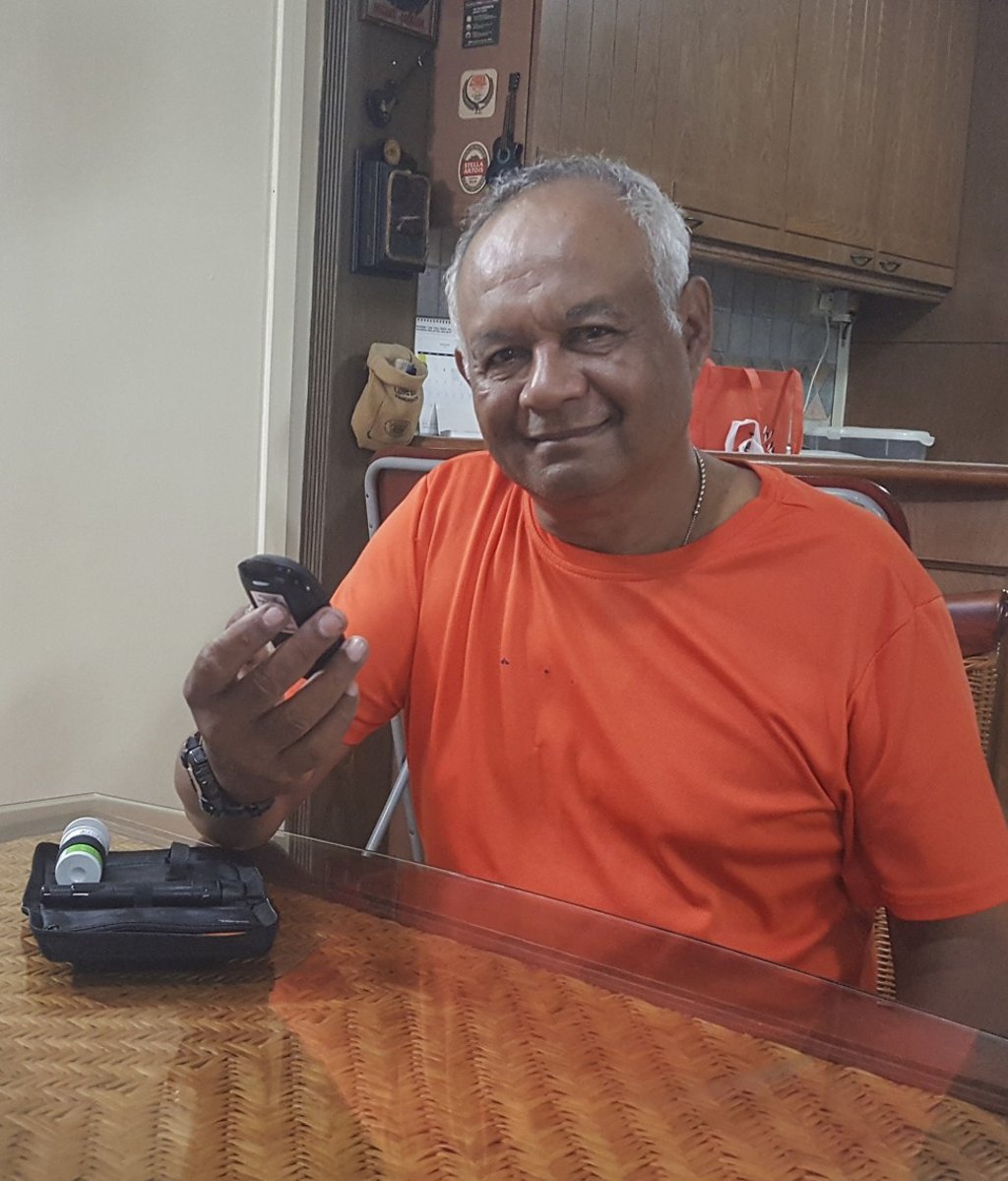 Bagio Tomas Soliano was told by a doctor to change his lifestyle. Photo: Jacintha Stephens