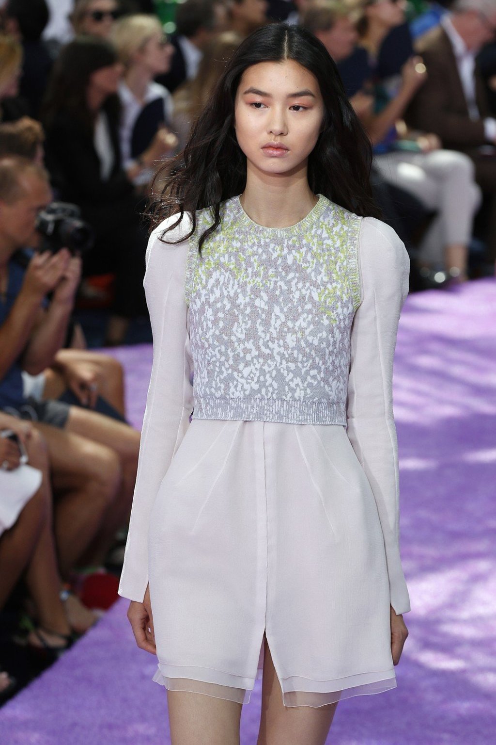 Chen on the catwalk for Christian Dior’s autumn-winter 2015-2016 haute couture show in PAaris. Photo: AP