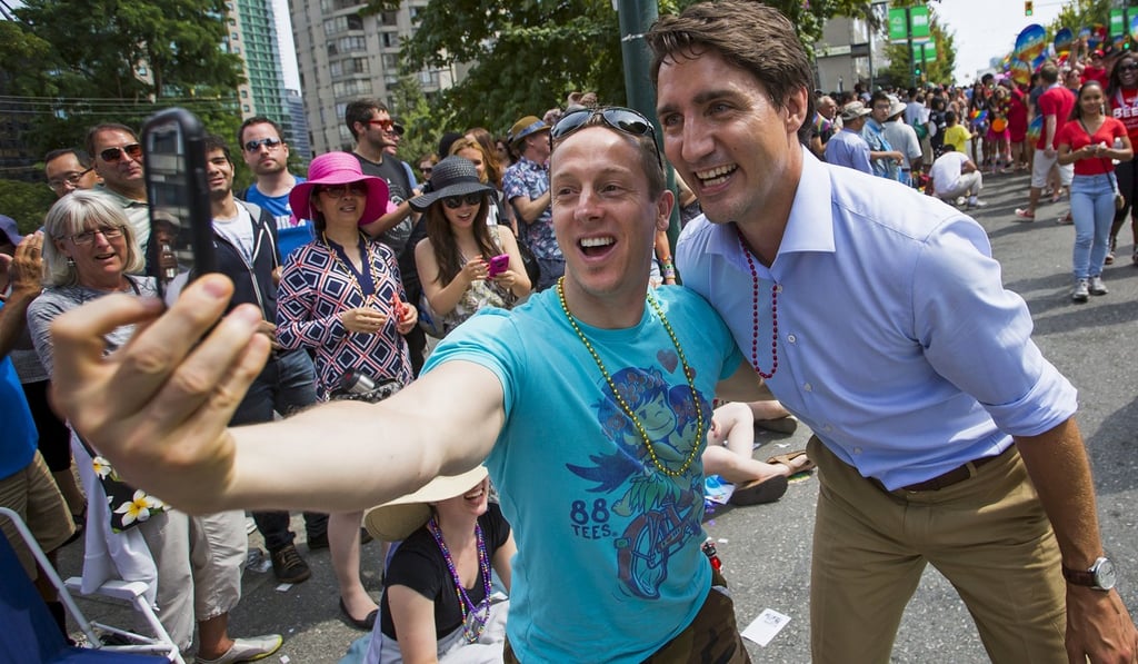 Justin Trudeau, prime minister of Canada, at the 37th Annual Vancouver Pride Parade in Vancouver. Photo: Reuters
