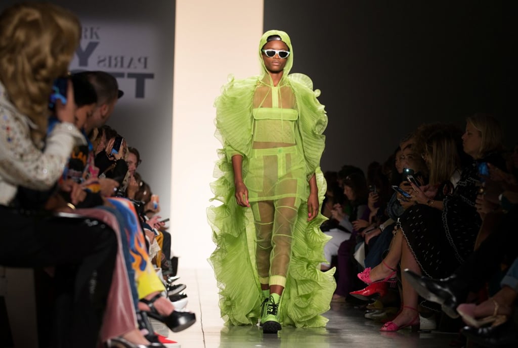 A model presents creations from the Jeremy Scott spring/summer 2018 collection during New York Fashion Week. Photo: REUTERS