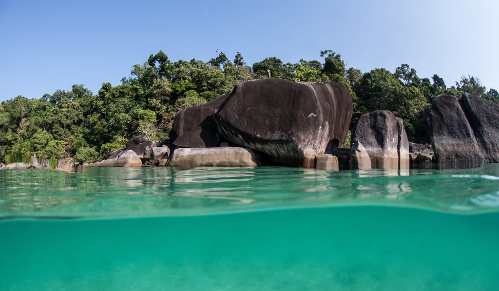 Rock formations in the Myeik Archipelago.
