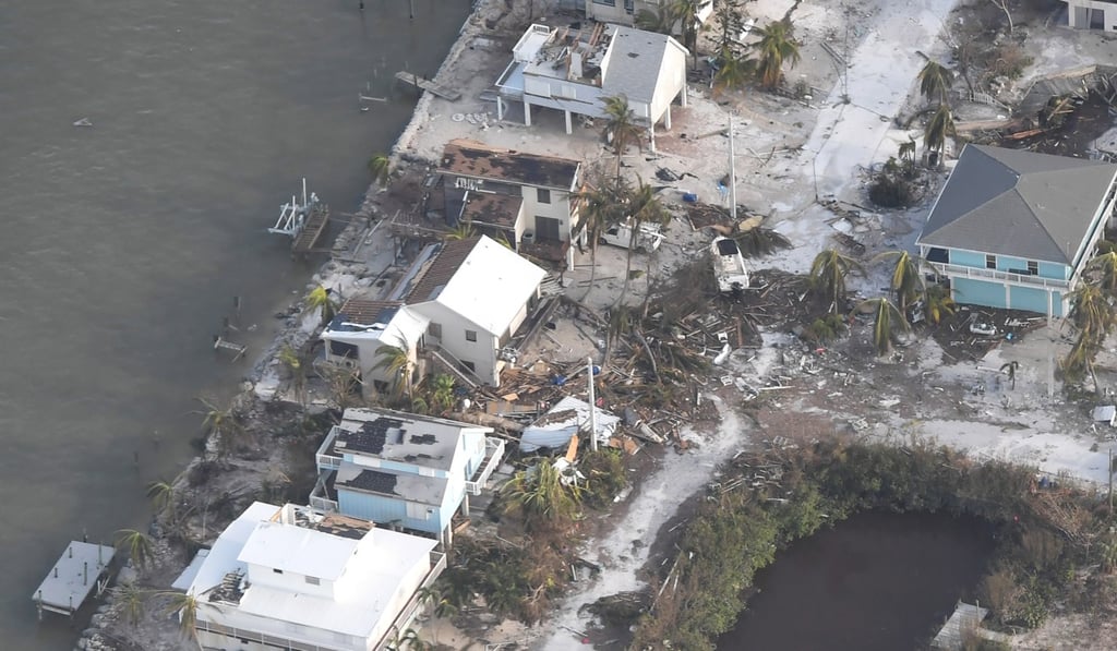 Destruction in the Florida Keys, as seen from the air. Photo: Washington Post Destruction in the Florida Keys, as seen from the air. Photo: Washington Post
