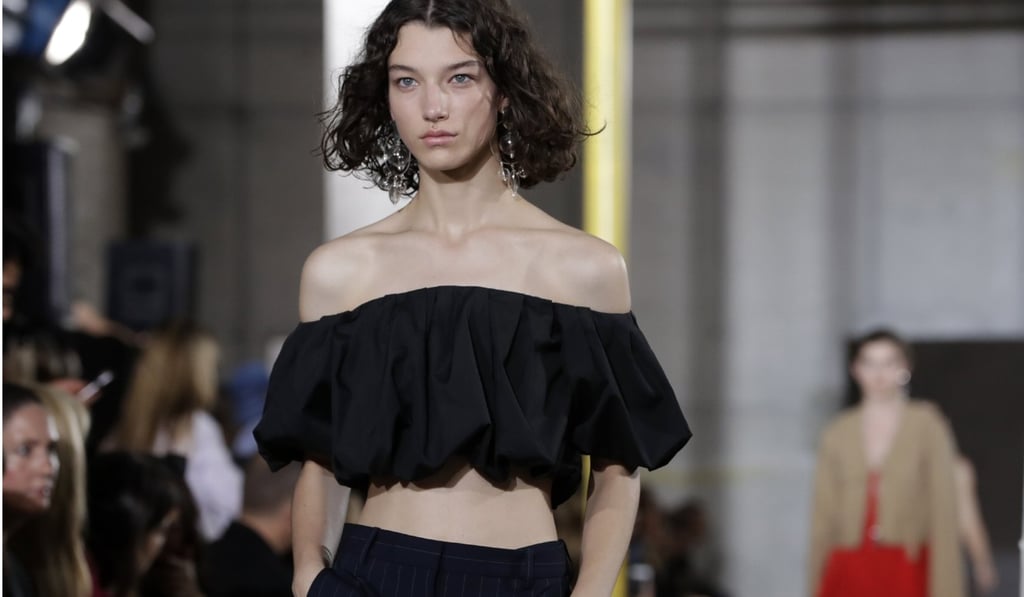A model presents creations from Phillip Lim's spring/summer 2018 collection during New York Fashion Week. Photo: EPA