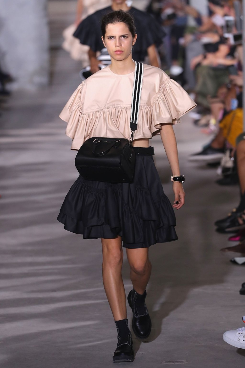 A model presents creations from Phillip Lim's spring/summer 2018 collection during New York Fashion Week. Photo: AFP