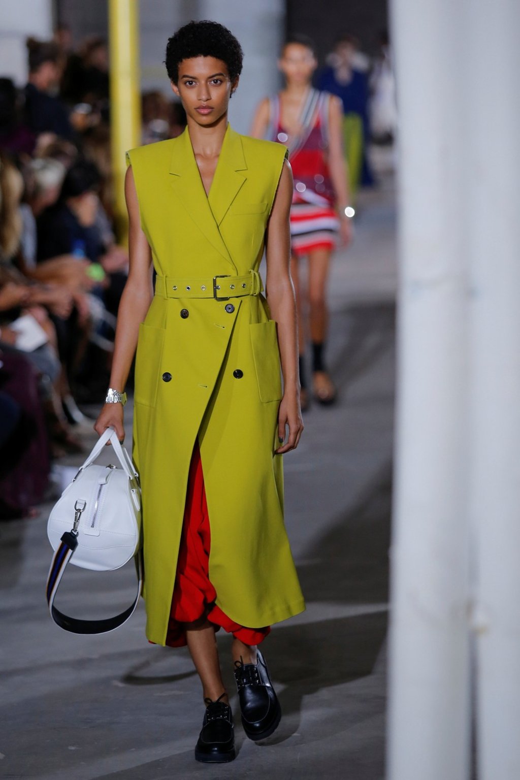 A model presents creations from Phillip Lim's spring/summer 2018 collection during New York Fashion Week. Photo: REUTERS