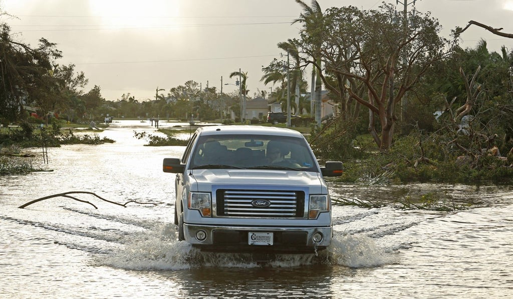 Damage on the Marco Island area of Florida, where Hurricane Irma hit hard. Photo: TNS