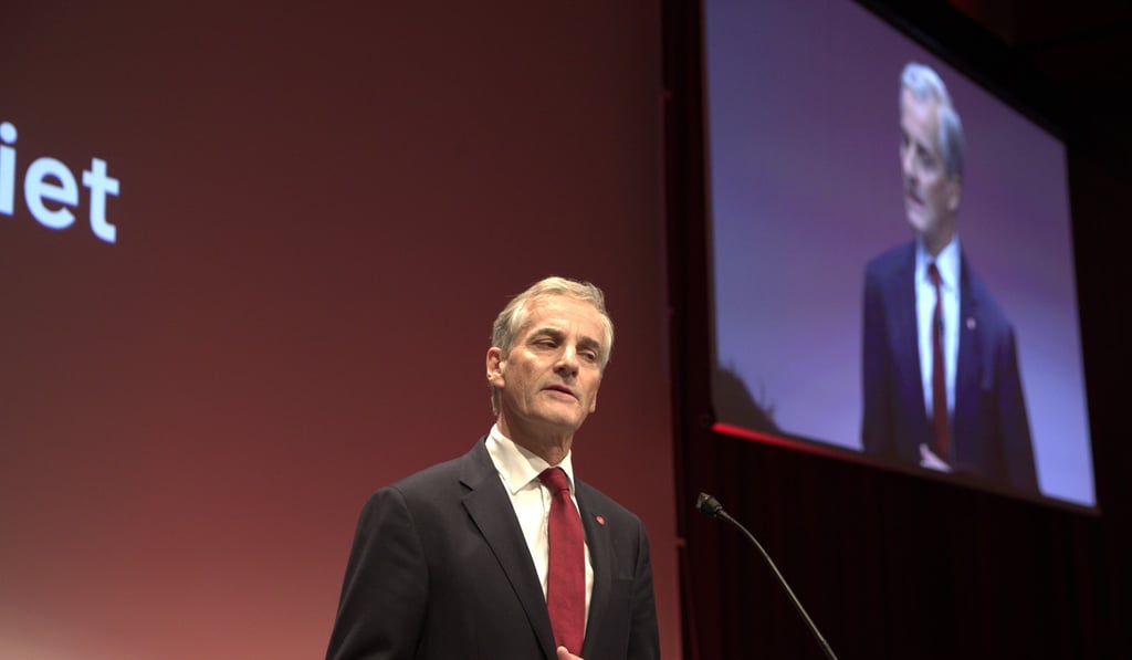 Solberg defeated an opposition led by the Labor Party, whose leader Jonas Gahr Store struggled to win over an electorate suspicious of his personal wealth. Photo: EPA Solberg defeated an opposition led by the Labor Party, whose leader Jonas Gahr Store struggled to win over an electorate suspicious of his personal wealth. Photo: EPA