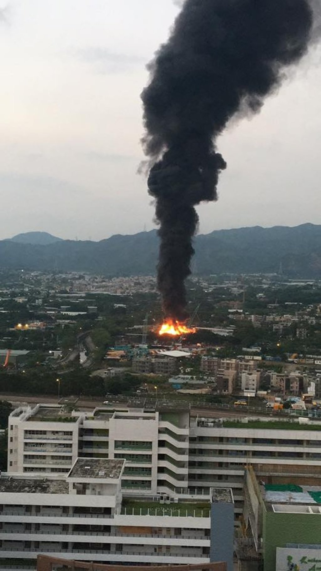 The blaze was brought under control at 9.35am. Photo: Facebook