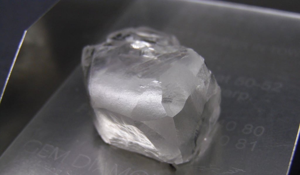 This 114ct, D colour Type II diamond was recovered from a Letseng mine in Lesotho in April. This 114ct, D colour Type II diamond was recovered from a Letseng mine in Lesotho in April.