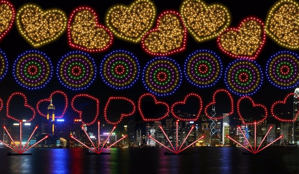 The sixth scene will show the first ever 3D heart shape, to symbolise love for the city. Photo: Handout