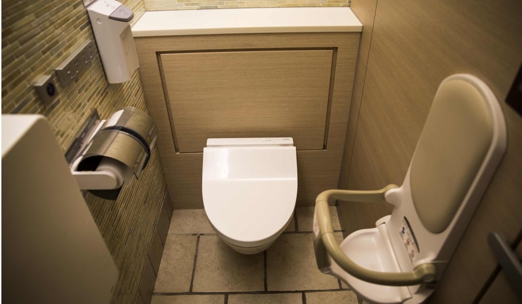 Heated toilets spray users clean, while convenient infant seats mean you don’t have to worry about where you are going to put the baby. Photo: AFP Heated toilets spray users clean, while convenient infant seats mean you don’t have to worry about where you are going to put the baby. Photo: AFP