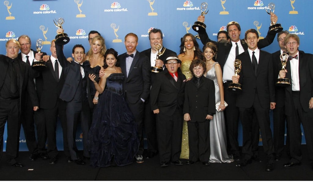 The cast of ‘Modern Family’ won for outstanding comedy series at the 62nd Annual Emmy Awards in 2010. Photo: LA Times