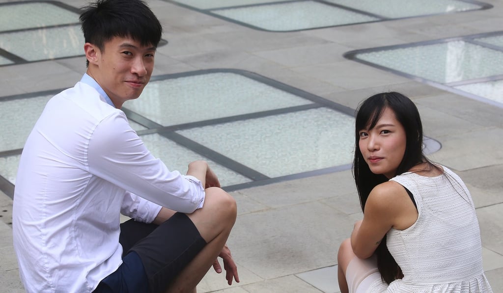 Youngspiration’s Yau Wai-ching and Sixtus Baggio Leung. Photo: K.Y. Cheng