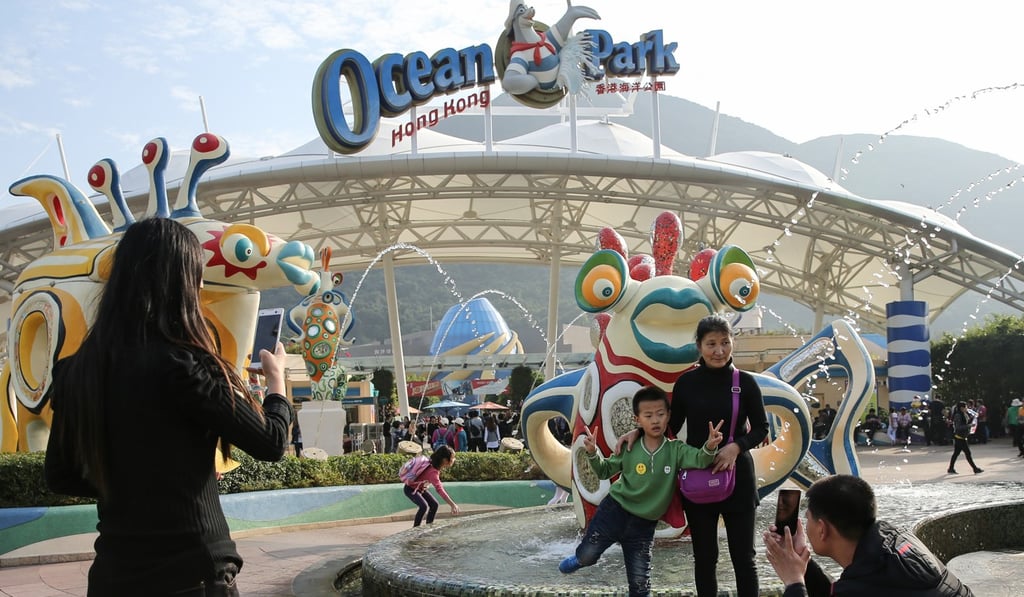 Ocean Park is located on the south side of Hong Kong Island. Photo: Sam Tsang