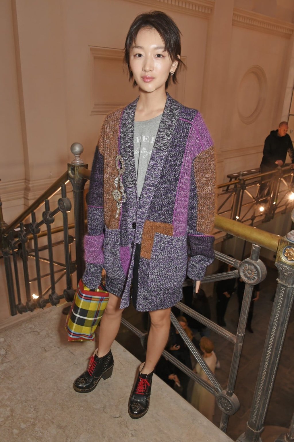 Zhou Dongyu at Burberry’s spring/summer 2018 show at London Fashion Week.