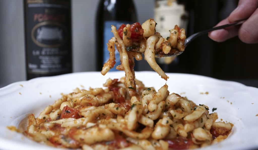 Strozzapretti with bottarga and sea urchin. Photo: Jonathan Wong
