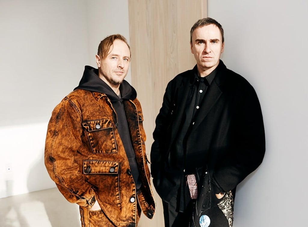 Sterling Ruby (left) and Raf Simons.