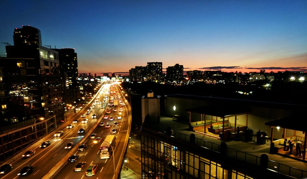 Condo buildings line both sides of Gardiner Expressway in downtown Toronto. Photo: Reuters
