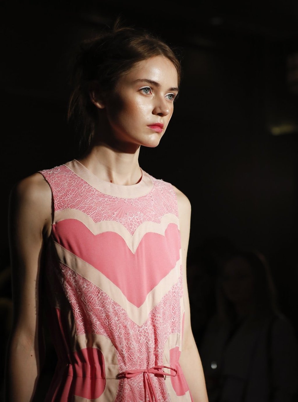 Pretty in pink at Huishan Zhang’s spring-summer 2018 show. Photo: Xinhua