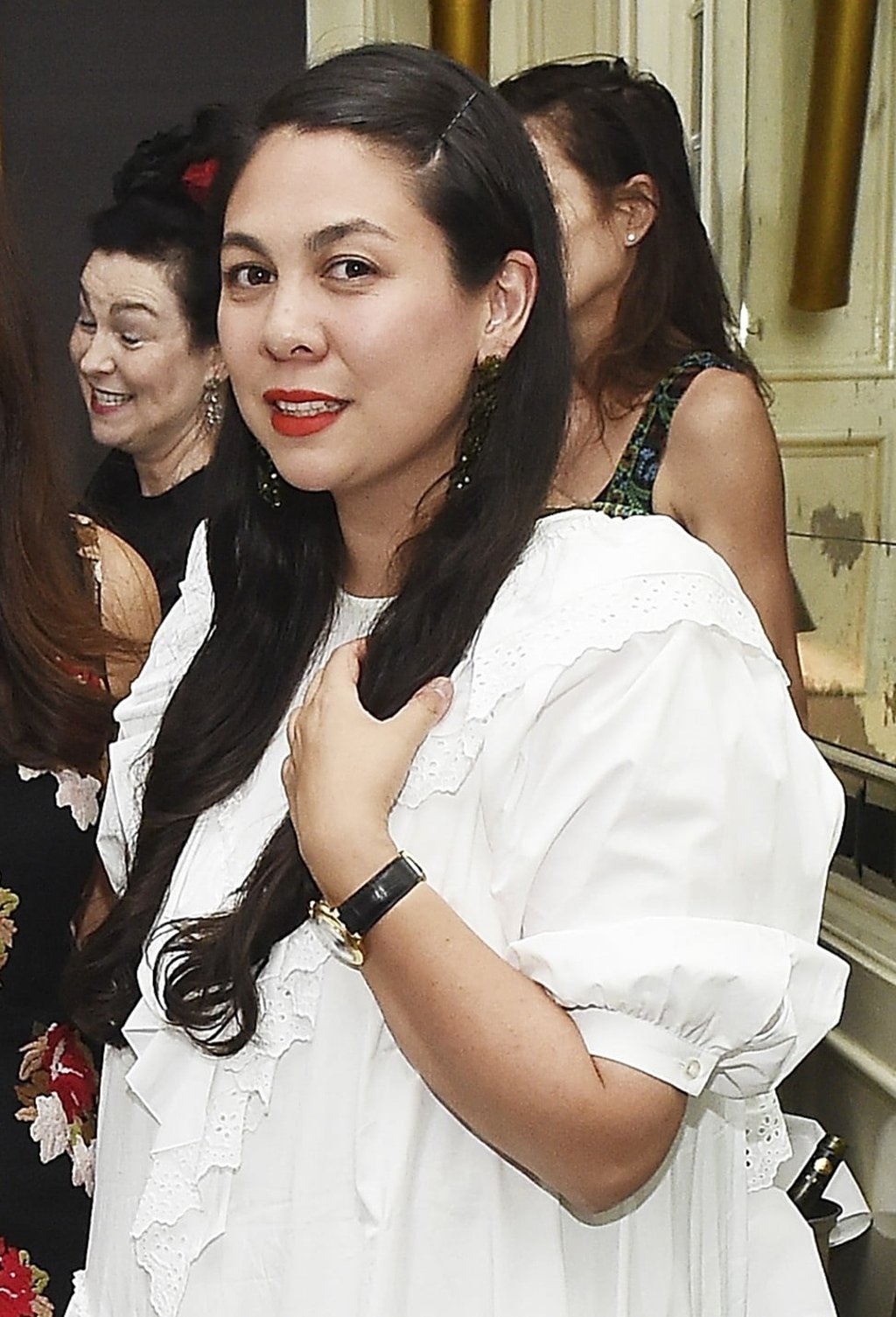 Simone Rocha (above) showed a collection inspired by Victorian dolls. Photo: AFP