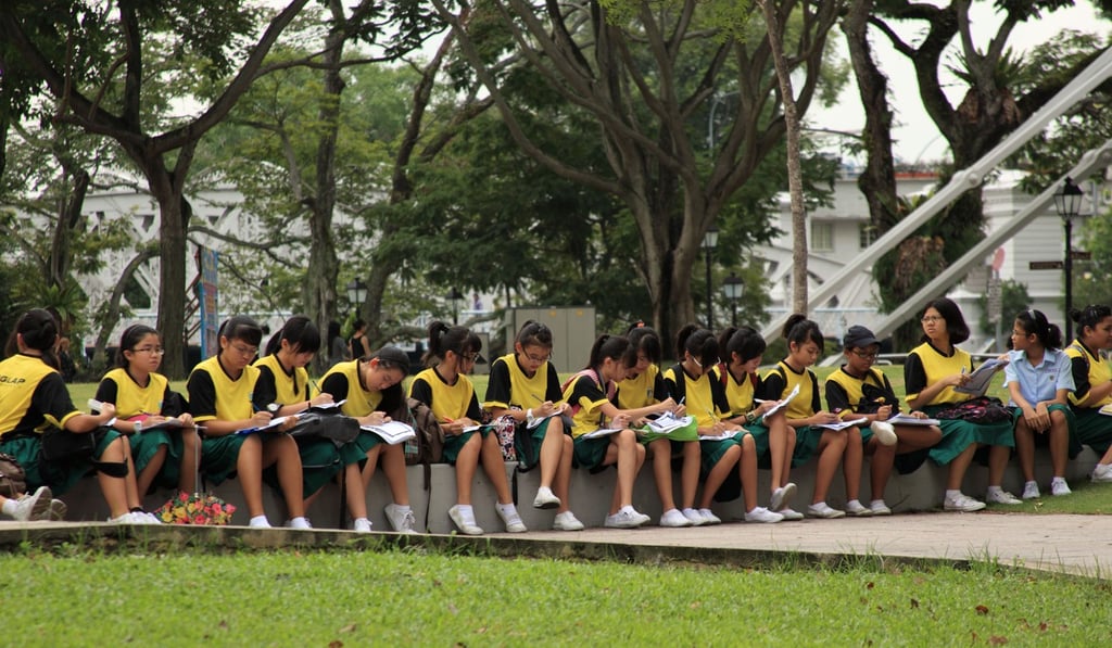 Students in Singapore face a lot of pressure to succeed. Photo: Alamy