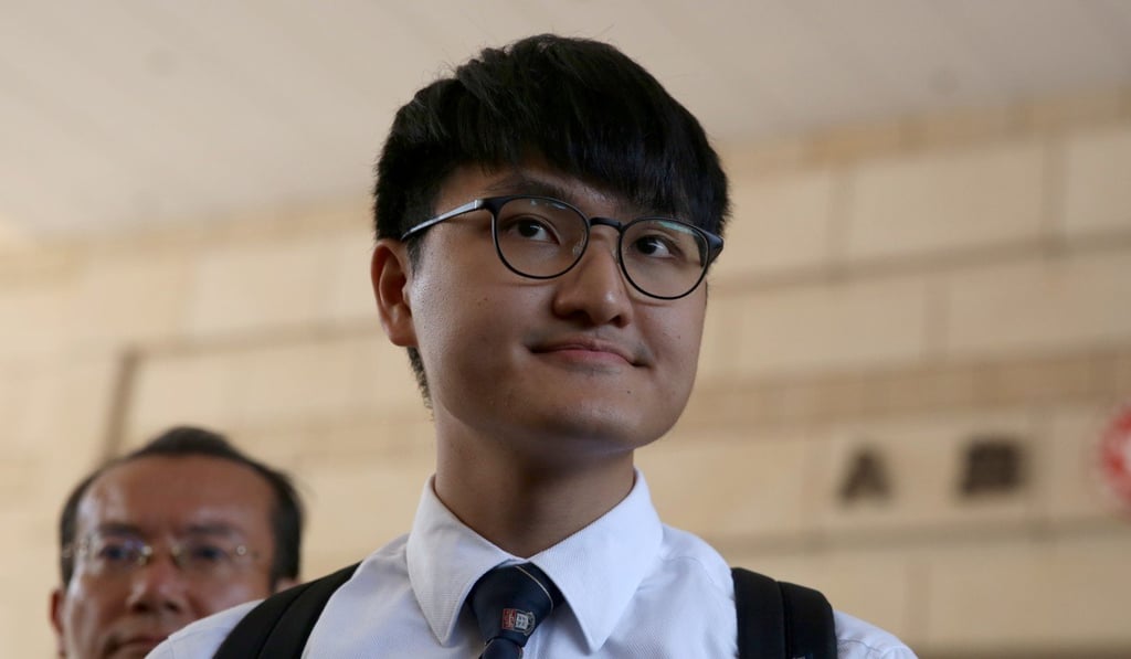 Billy Fung Jing-en was charged with disorderly conduct in a public place, criminal damage and attempted forcible entry. Photo: Sam Tsang