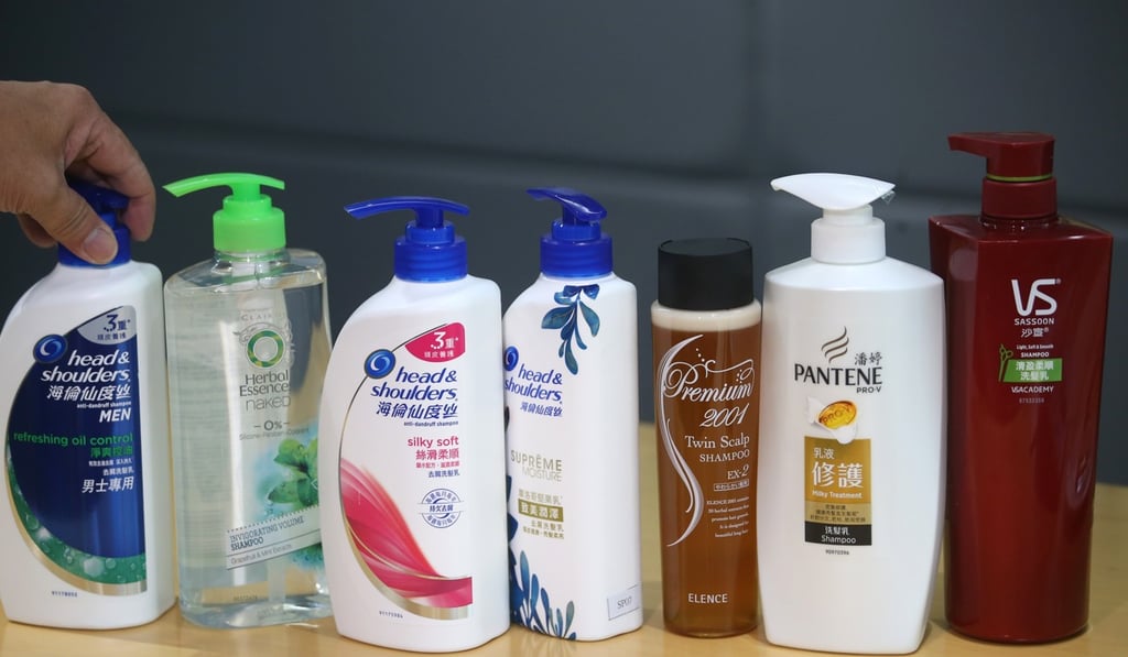 A total of 60 shampoos available in Hong Kong were collected for examination. Photo: David Wong