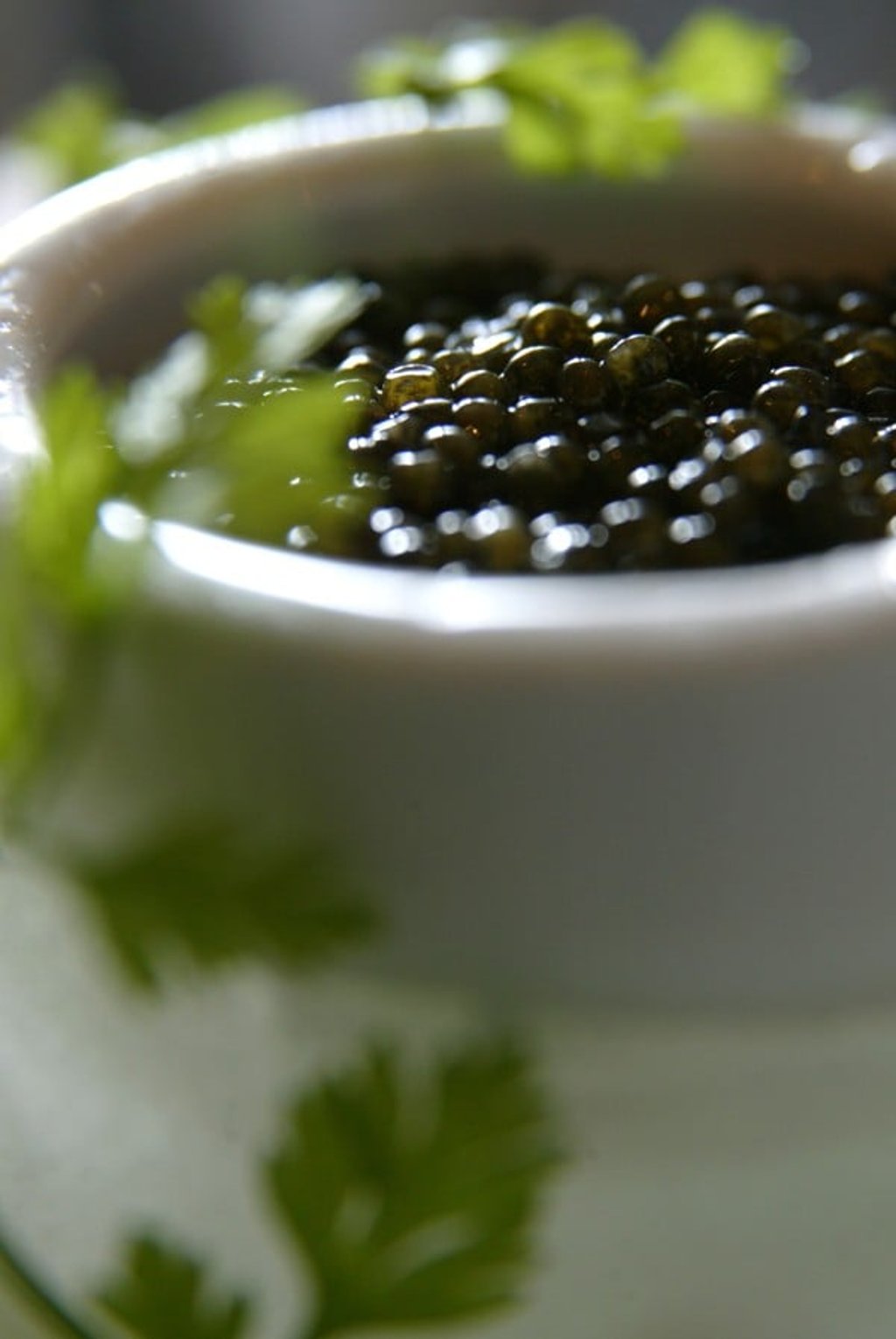 Iranian beluga caviar in Lan Kwai Fong, Hong Kong.