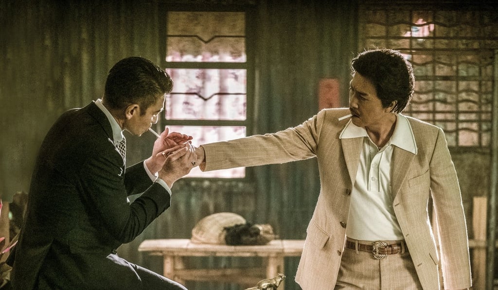 Andy Lau (left) and Donnie Yen portray Lee Rock and Crippled Ho in Chasing the Dragon.