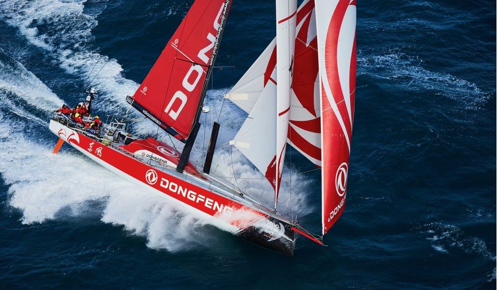 The Dongfeng Chinese sailing team competes in the Volvo Ocean Race in 2014. Photo: Dongfeng Race Team/Volvo Ocean Race