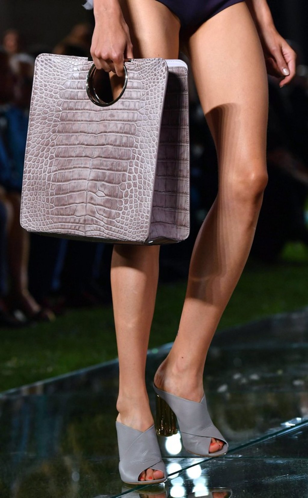 A Salvatore Ferragamo bag made of exotic leather shown at Milan Fashion Week. Photo: EPA A Salvatore Ferragamo bag made of exotic leather shown at Milan Fashion Week. Photo: EPA