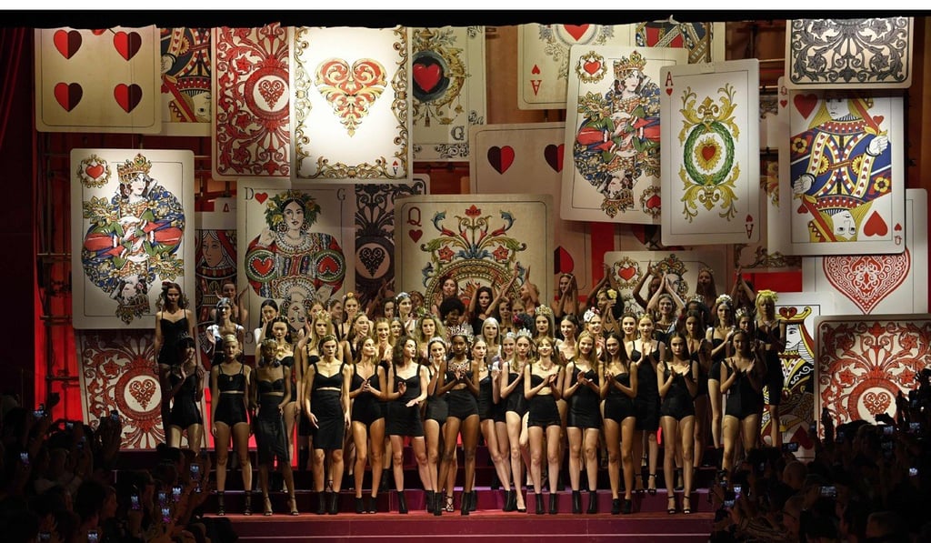 Dolce Gabbana s queen of hearts fetes strong women on Milan catwalk South China Morning Post