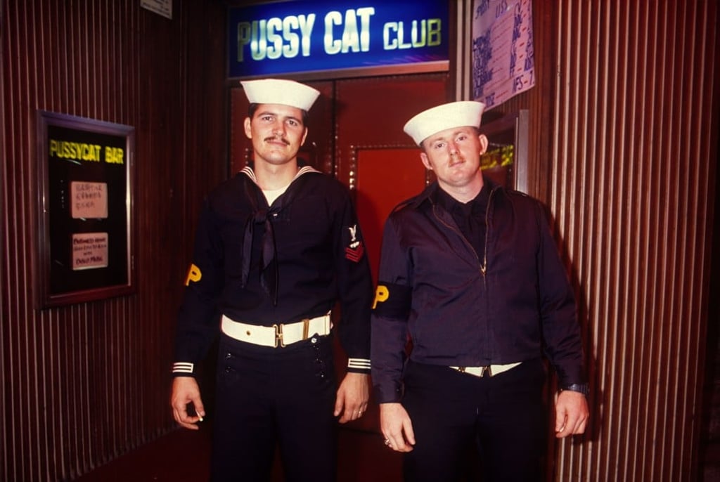 US Navy Shore Patrol in Wan Chai in 1985. Photo: Greg Girard