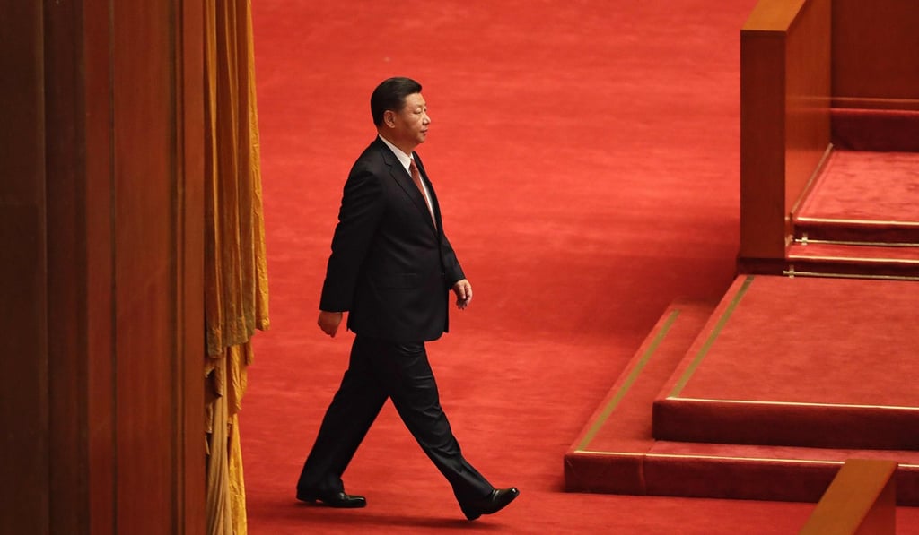China's President Xi Jinping arrives at a ceremony to commemorate the 90th anniversary of the founding of the People's Liberation Army, at the Great Hall of the People in Beijing, on August 1. Amendments to the corporate constitution of state-owned enterprises leave little doubt that the party is retaking full control. Photo: AFP