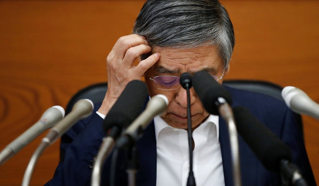 Bank of Japan governor Haruhiko Kuroda attends a news conference at the central bank’s headquarters in Tokyo, on September 21. Central bankers misread the efficacy of their post-2008 policy actions. Photo: Reuters