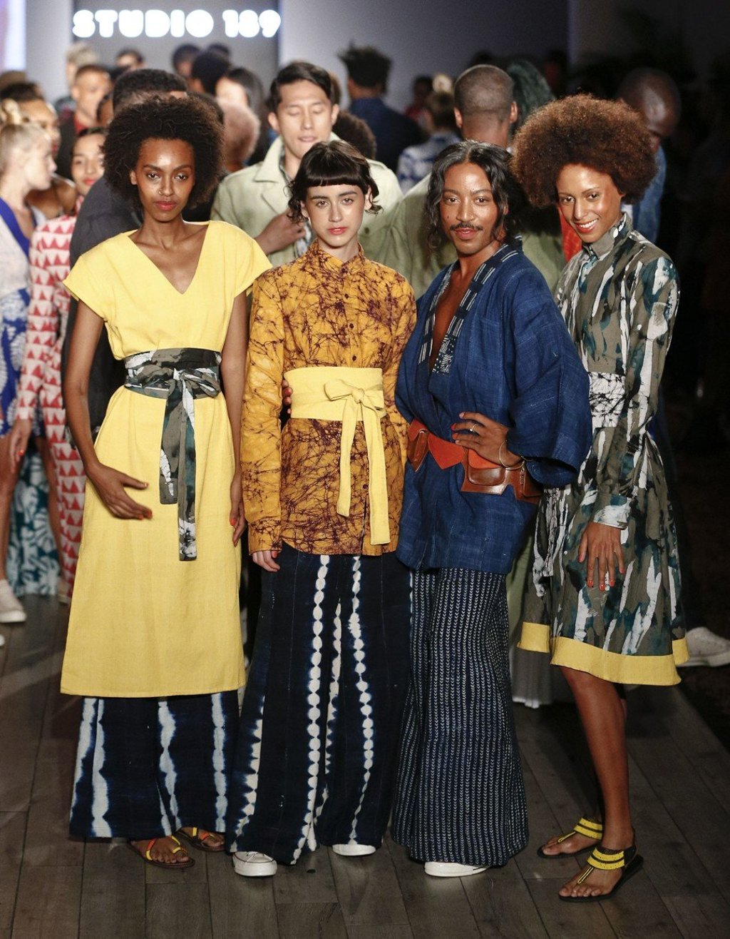 Models walk the runway during Studio 189’s fashion show at New York Fashion Week this month. Photo: AFP Models walk the runway during Studio 189’s fashion show at New York Fashion Week this month. Photo: AFP