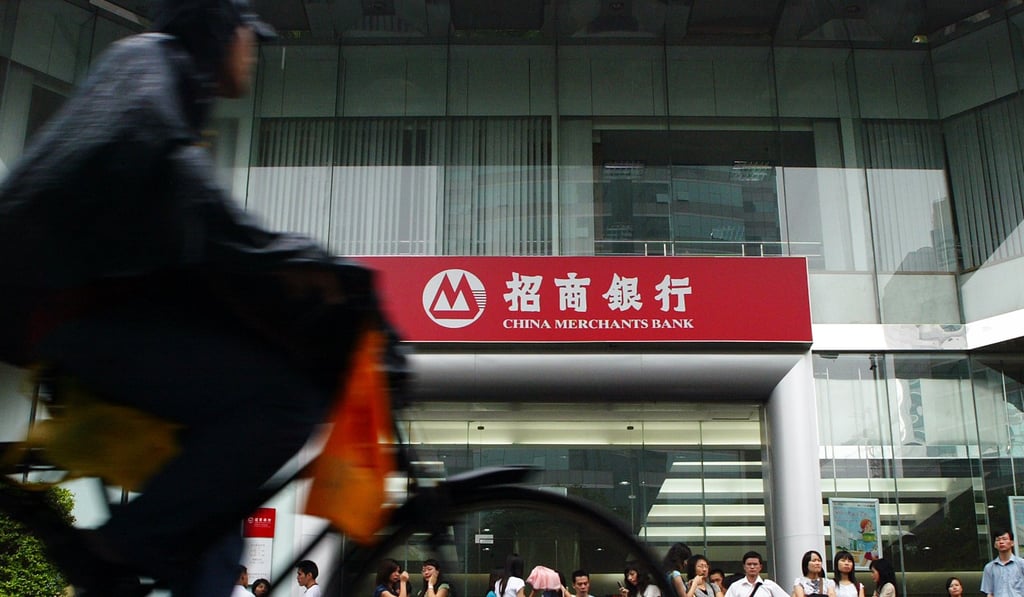The Exterior of a China Merchants Bank branch in Shenzhen. Photo: SCMP