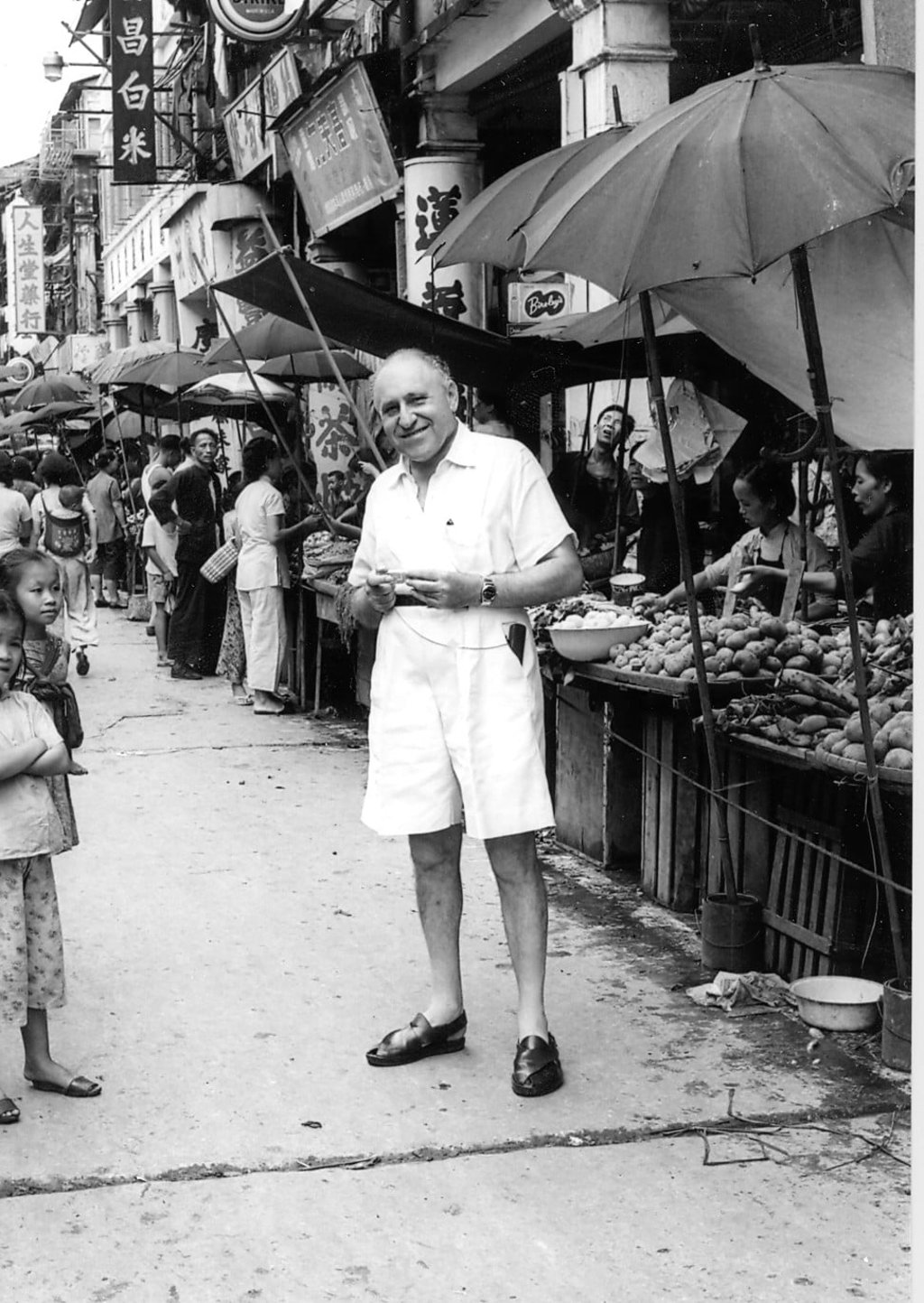 Michael Kadoorie’s father, Lawrence Kadoorie, is captured on camera in the 1950s. Photo: Lawrence Kadoorie