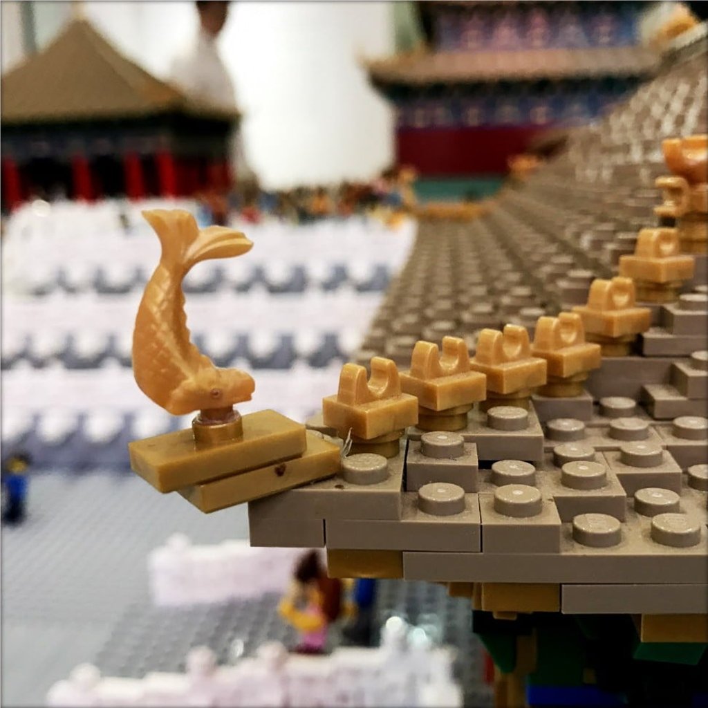 Attention to the minute detail of the architecture of the Forbidden City in this massive Lego model. Photo: Simon Song