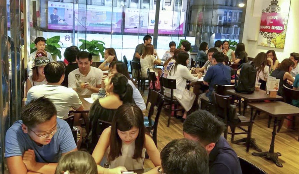Members at a Coffee Break meet-up in Hong Kong. Photo: Handout