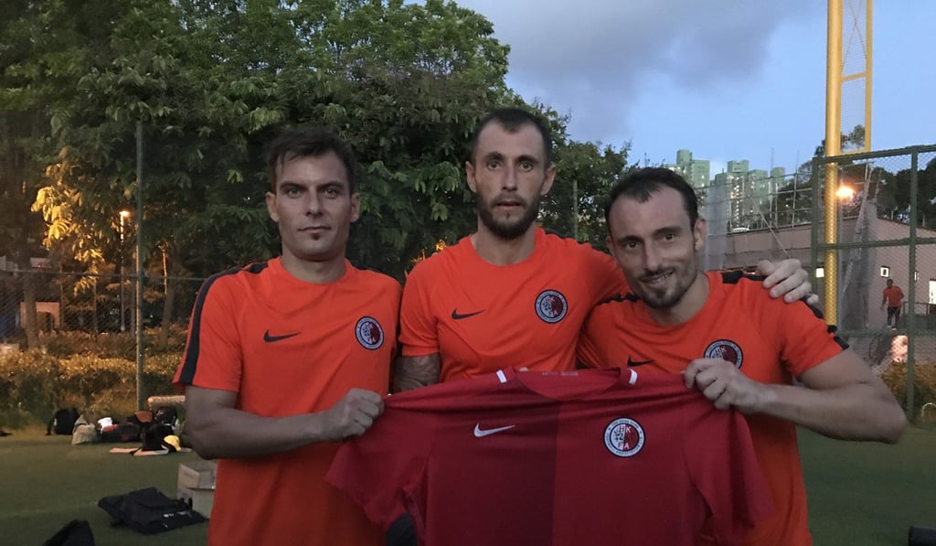 Jorge Tarres (left), Fernando Recio and Daniel Cancela have obtained their Hong Kong passports.