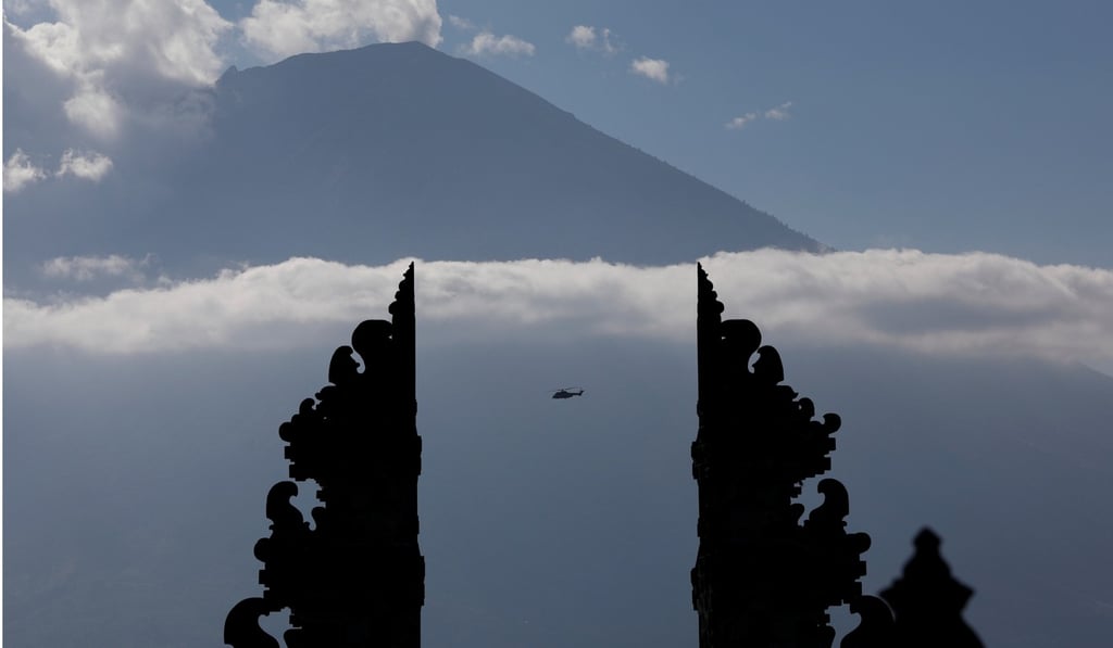 Mount Agung in Bali in September 2017. Photo: Reuters
