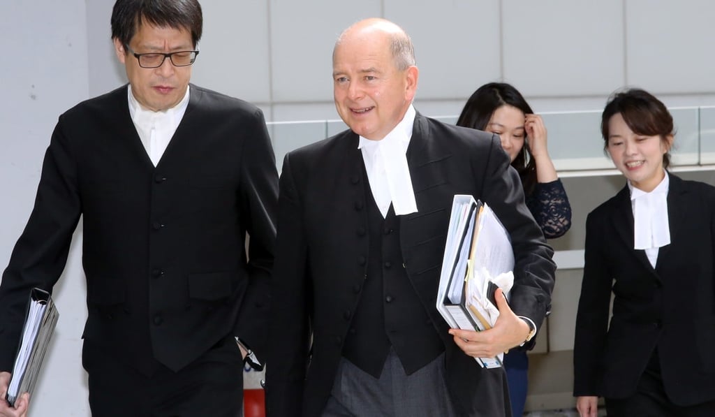 Prosecutor David Perry (centre) said the bodyguard’s hotel bill alone came to HK$24,000. Photo: David Wong