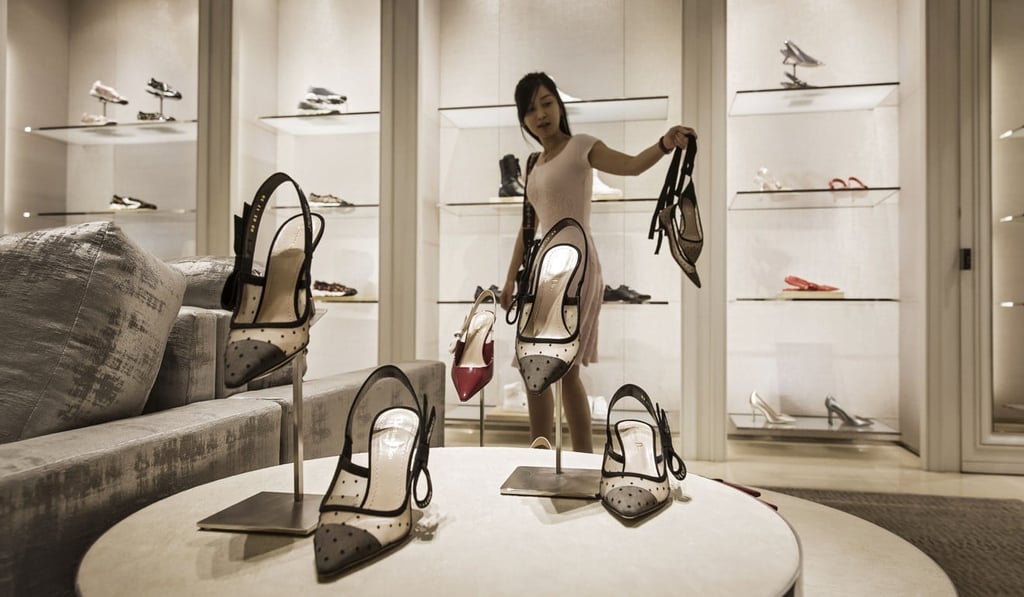 Inside a Christian Dior SE store in Shanghai, China. Photo: Bloomberg