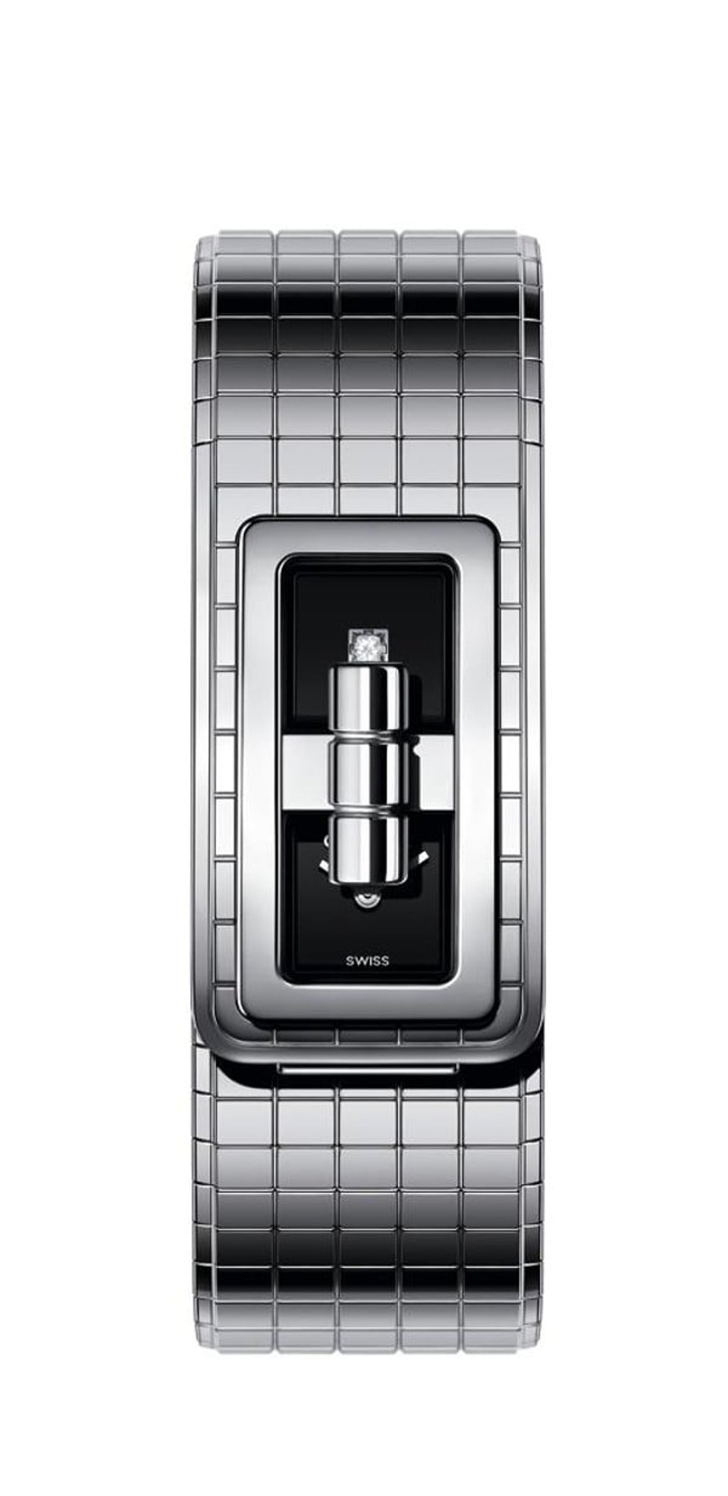 The Chanel Code Coco watch’s clasp mechanism has been modelled on the brand’s 2.55 bag.