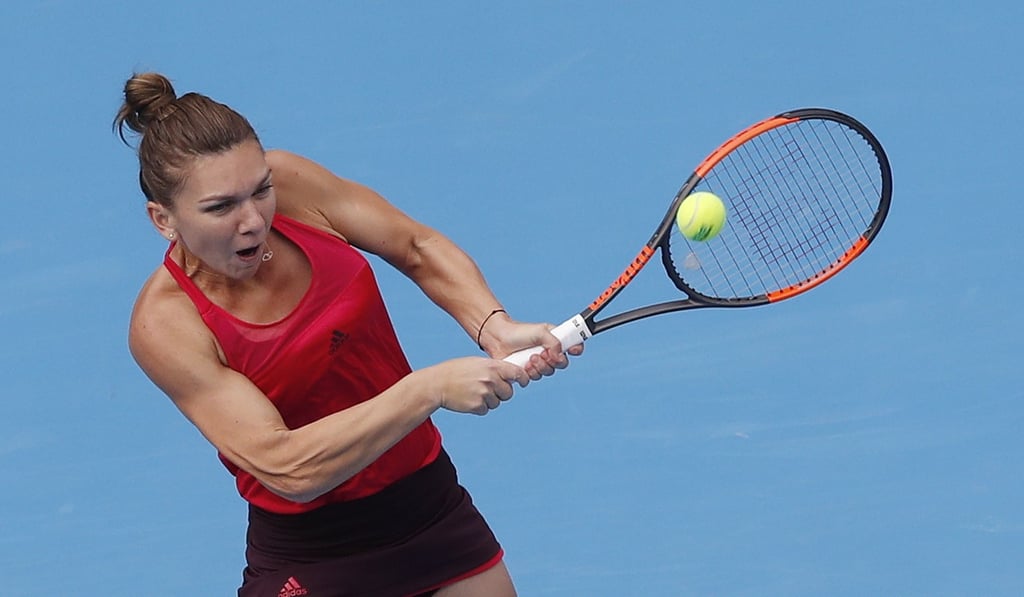 Simona Halep is yet to defeat Maria Sharapova, her third-round opponent at the China Open. Photo: AP
