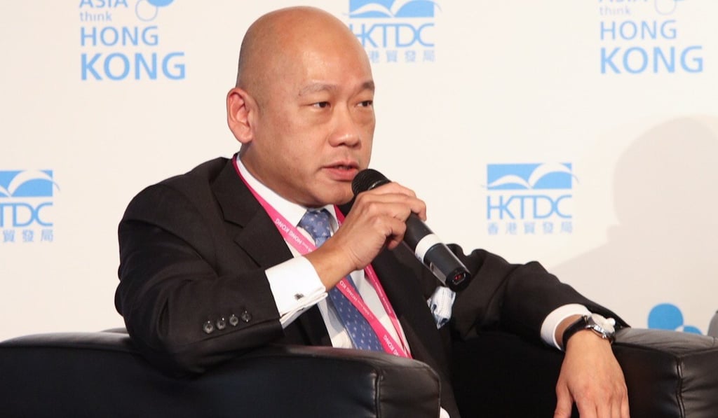 Robert Pang speaks at a seminar in London for the Hong Kong Trade Development Council. Photo: HKTDC Robert Pang speaks at a seminar in London for the Hong Kong Trade Development Council. Photo: HKTDC