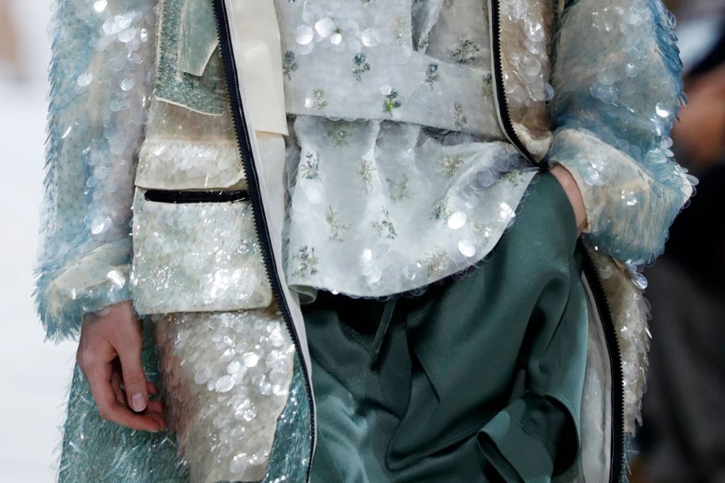 A feminine and ethereal creation. Photo: AFP